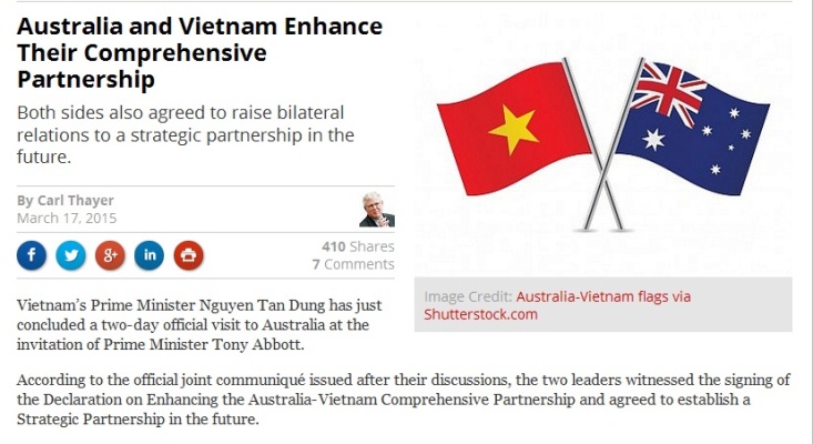 Truyền thông quốc tế phản ánh đậm nét chuyến thăm Australia của Thủ tướng Nguyễn Tấn Dũng